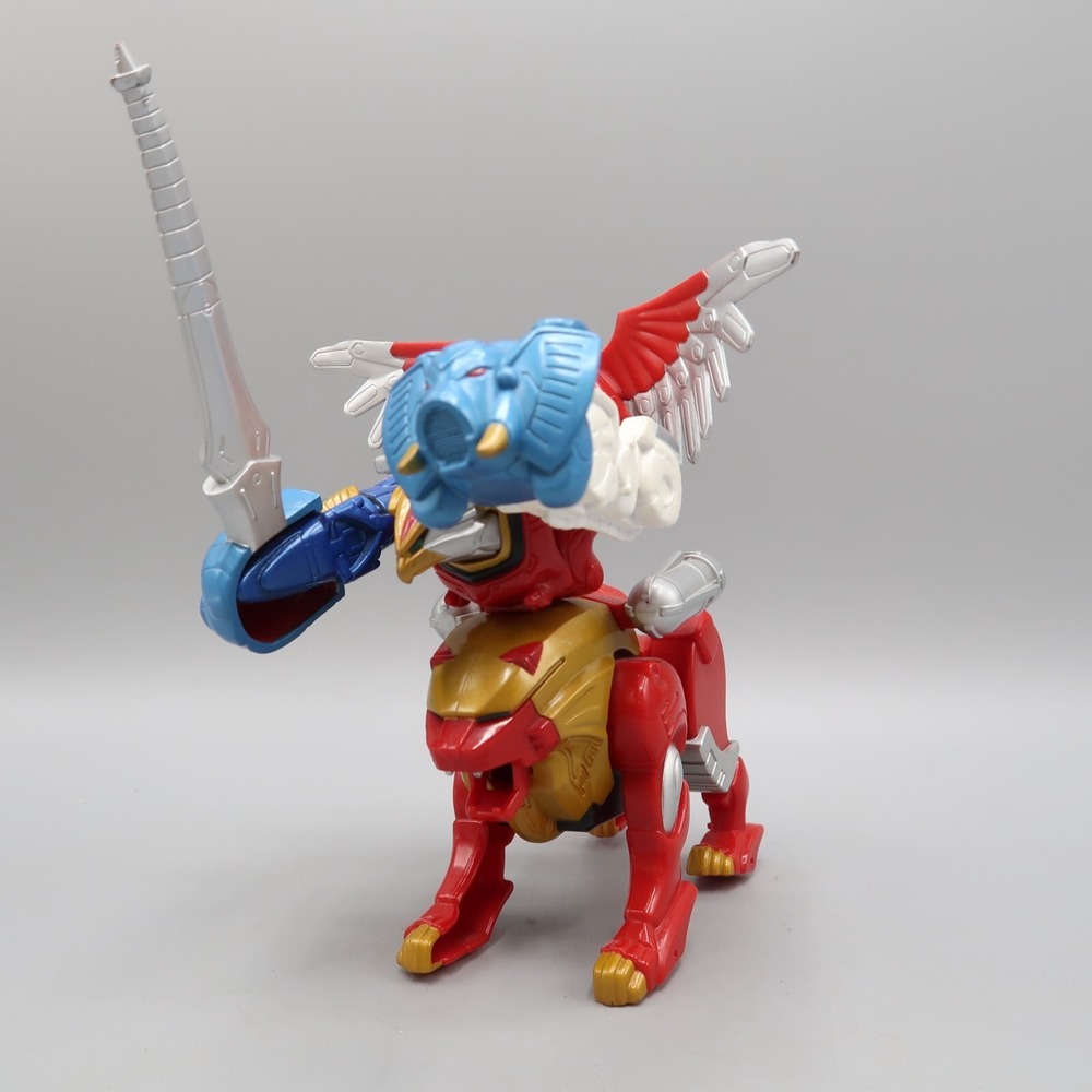Power Rangers Wild Force Megazord Red Lion Zord 5" Action Figure Bandai 2001 VTG